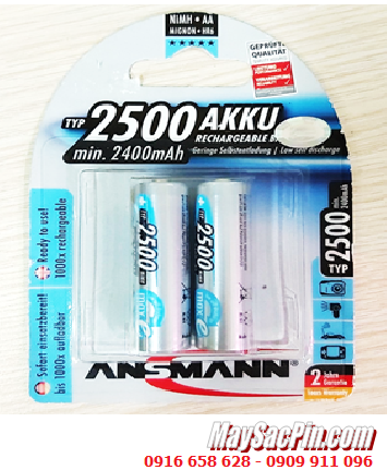 Ansman AA2500mAh; Pin sạc AA 1.2v Ansman maxE-1.2v AA2500 BLue-BL2 _Vỉ 2viên